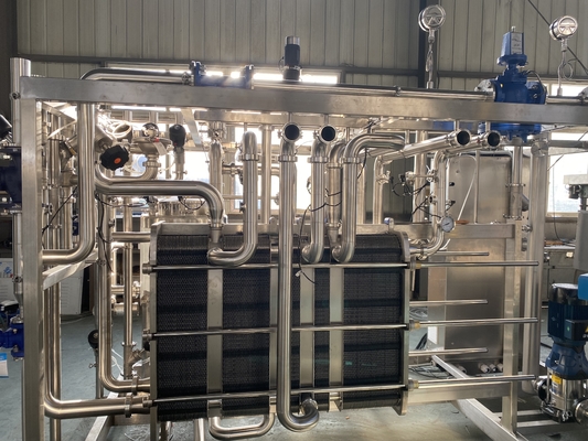 0.5-20t/H Pasteurisator op maat voor gember/komkommer/kaler verwerkingslijn Pasteurisatie machine met PLC SUS304/316