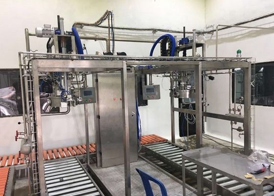 SUS304/316 Aseptische vulmachine met één of twee koppen voor 1-220 liter aseptische zak olie/yoghurt/sausvuller met PLC