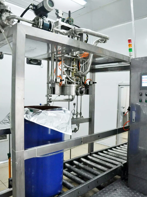 Op maat gemaakte Sus304 1-220l Bid ((Bag In Drum) Aseptische vulmachine voor ketchup/sauce/jam voor tomatenverwerkingslijn