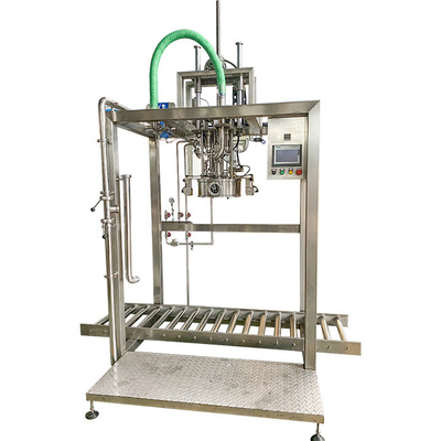 SUS304/316 Aseptische vulmachine met één of twee koppen voor 1-220 liter aseptische zak olie/yoghurt/sausvuller met PLC