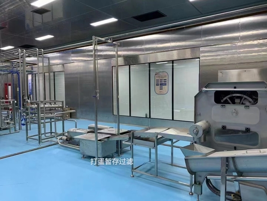 Geautomatiseerde ei-pasteurisator met homogeniserende en vloeibare ei-koeling / eiprocesapparatuur voor verwarming