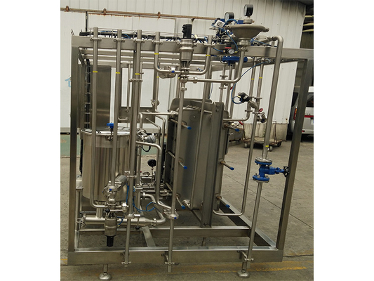 Gepersonaliseerde 0,5-20T/H pasteurisator voor sinaasappelsap / appelsap / kokosnootprocessing machine met PLC SUS304 / 316