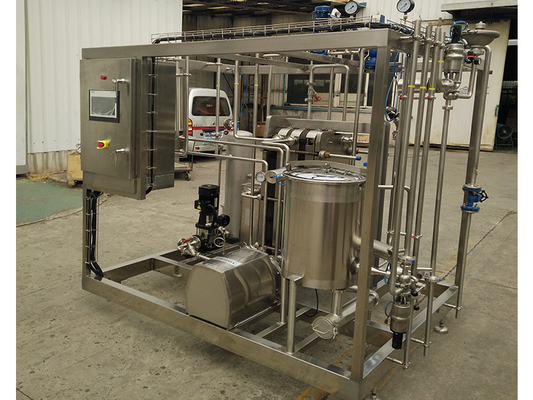 Gepersonaliseerde 0,5-20T/H pasteurisator voor sinaasappelsap / appelsap / kokosnootprocessing machine met PLC SUS304 / 316