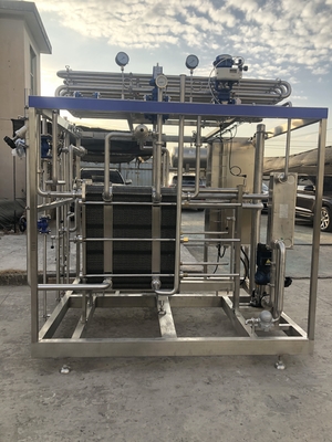 Hoge capaciteit 0,5-20L/h pasteurisator voor melk/fruit sap/sauce verwerkingslijn Volledig automatische of semi-automatische pasteurisatie machine met PLC