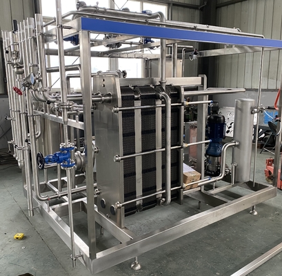 Hoge capaciteit 0,5-20L/h pasteurisator voor melk/fruit sap/sauce verwerkingslijn Volledig automatische of semi-automatische pasteurisatie machine met PLC