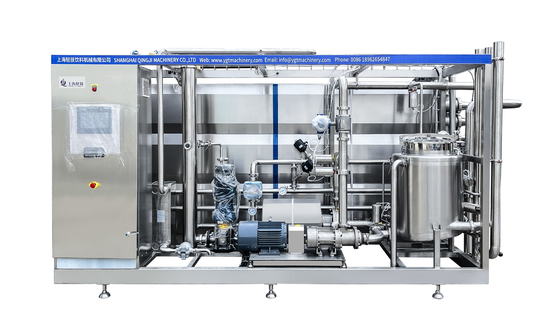 SUS304/316 UHT-sterilisator voor melk/yoghurt/eier vloeibare verwerkingslijn UHT-sterilisatiemachine met PLC-buissterilisator