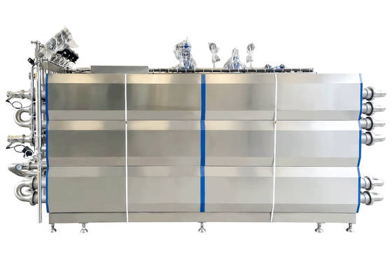 SUS304/316 UHT-sterilisator voor melk/yoghurt/eier vloeibare verwerkingslijn UHT-sterilisatiemachine met PLC-buissterilisator