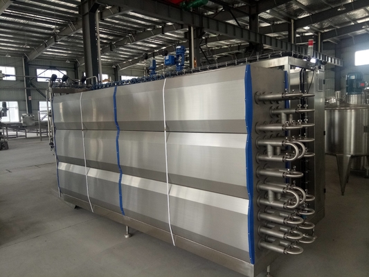 Geavanceerde technologie Op maat gemaakte 0,5-20T/H UHT sterilisatie machine voor sinaasappelsap/appelsap/mango sap verwerkingslijn Nieuwe UHT sterilisator met PLC