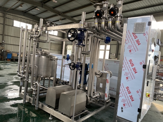 Hoogwaardige UHT-sterilisator voor sap/sauce/melkproductie-installatie