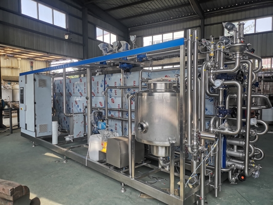 Geavanceerde technologie Op maat gemaakte 0,5-20T/H UHT sterilisatie machine voor sinaasappelsap/appelsap/mango sap verwerkingslijn Nieuwe UHT sterilisator met PLC