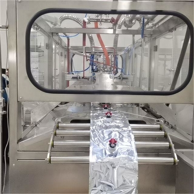 Volledig automatische aseptische BIB-vulmachine voor 1-25L continue zak in doos Oranje/Mango/Ananas sap vulmachine met PLC