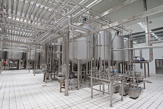 Optimalisatie van gepasteuriseerde melkproductielijn met turnkey projectoplossing Op maat gemaakte gepasteuriseerde melkmachine 0,5-2T / H