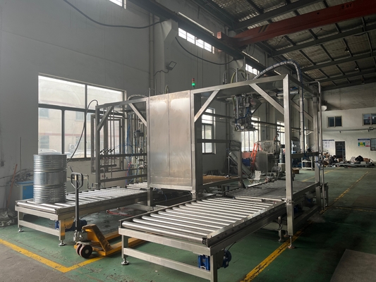 Op maat gemaakte SUS304/316 20-1000L BID-zak in trommel aseptische vulmachine voor sap/jam/pulp ton doos vuller met PLC