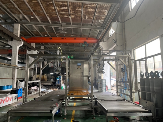 Hoogwaardige dubbelkopvulmachine op maat 20-1000l BID zak in trommel aseptische vulstof ton doos vulstof voor zuivelproducten