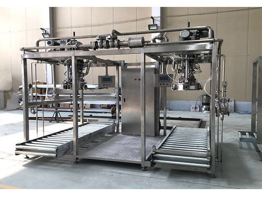 Kosten-efficiëntie Een- of dubbelkop 1-220L BID aseptische vulstof voor ketchup/fruitsap/melkproductie-installatie Sus304