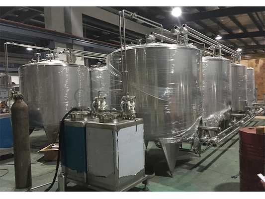 Hoogwaardig aangepast CIP-systeem voor fruitverwerkingslijn Clean In Place Machine SUS304/316 Met PLC