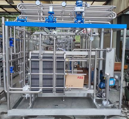 1000L Pasteuriseermachine Met PLC Voor Melk / Yoghurt / Vruchtensap Verwerkingslijn SUS304/316