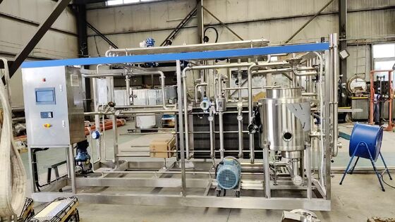 Hoge efficiëntie roestvrij staal PLC gecontroleerd 500L-5000L/H 72-75 sap melk pasteurisator plaat pasteurisatieapparatuur zuivel