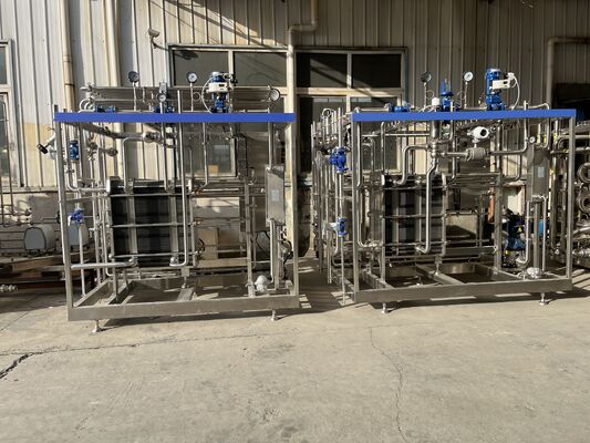 500L Kleine Pasteuriseermachine met PLC CIP voor Melk / Yoghurt / Vruchtensap Verwerkingslijn SUS304/316